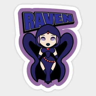 Tooniefied Raven Sticker